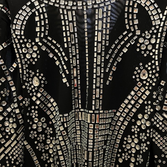 Akira absolutely beautiful rhinestone jumper set. - Picture 2 of 9